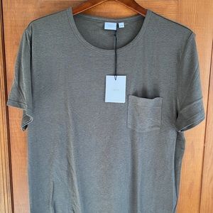 ONIA Chad SS T-shirt Solid Deep Sage NWT